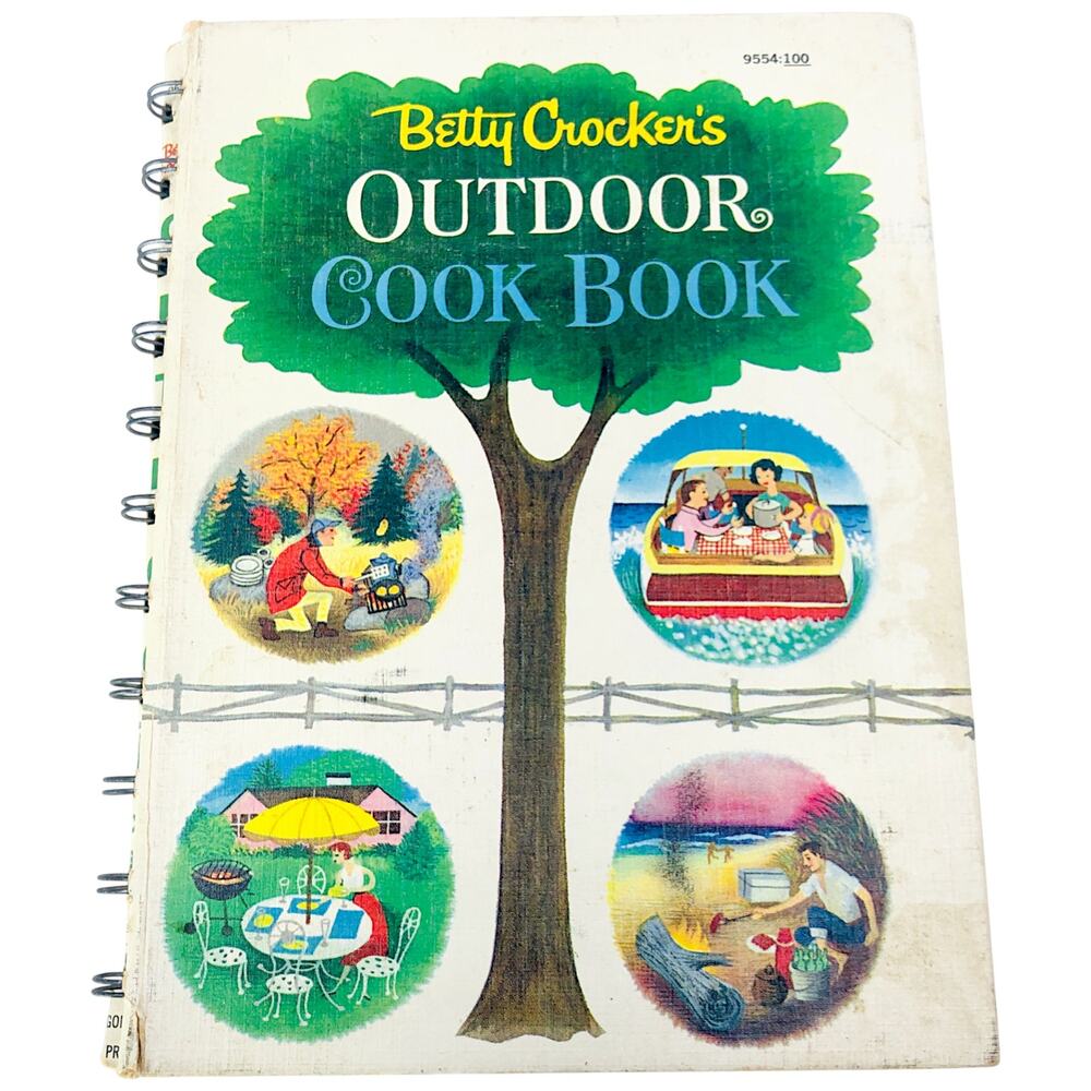 Betty Crocker’s Outdoor Cook Book 1961 Golden Press - Spiral Bound